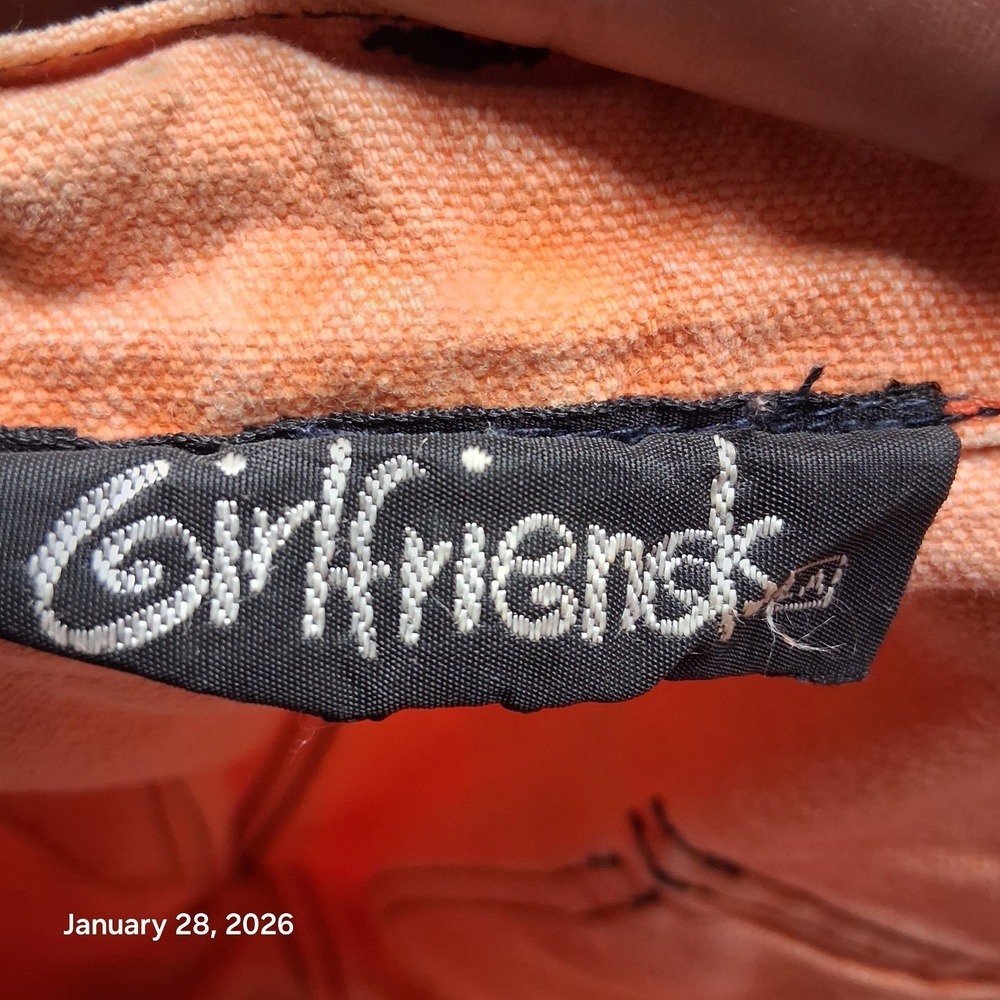 Vintage Girlfriends Extra Long Cargo Shorts Peach Orange Size 15 Y2K Streetwear - Picture 6 of 13